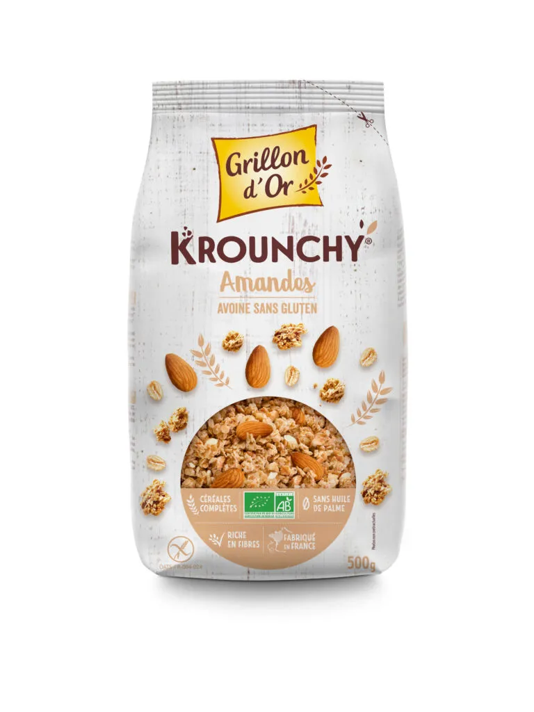 Grillon D'or Krounchy Amandel Haver Bio (500 gr)