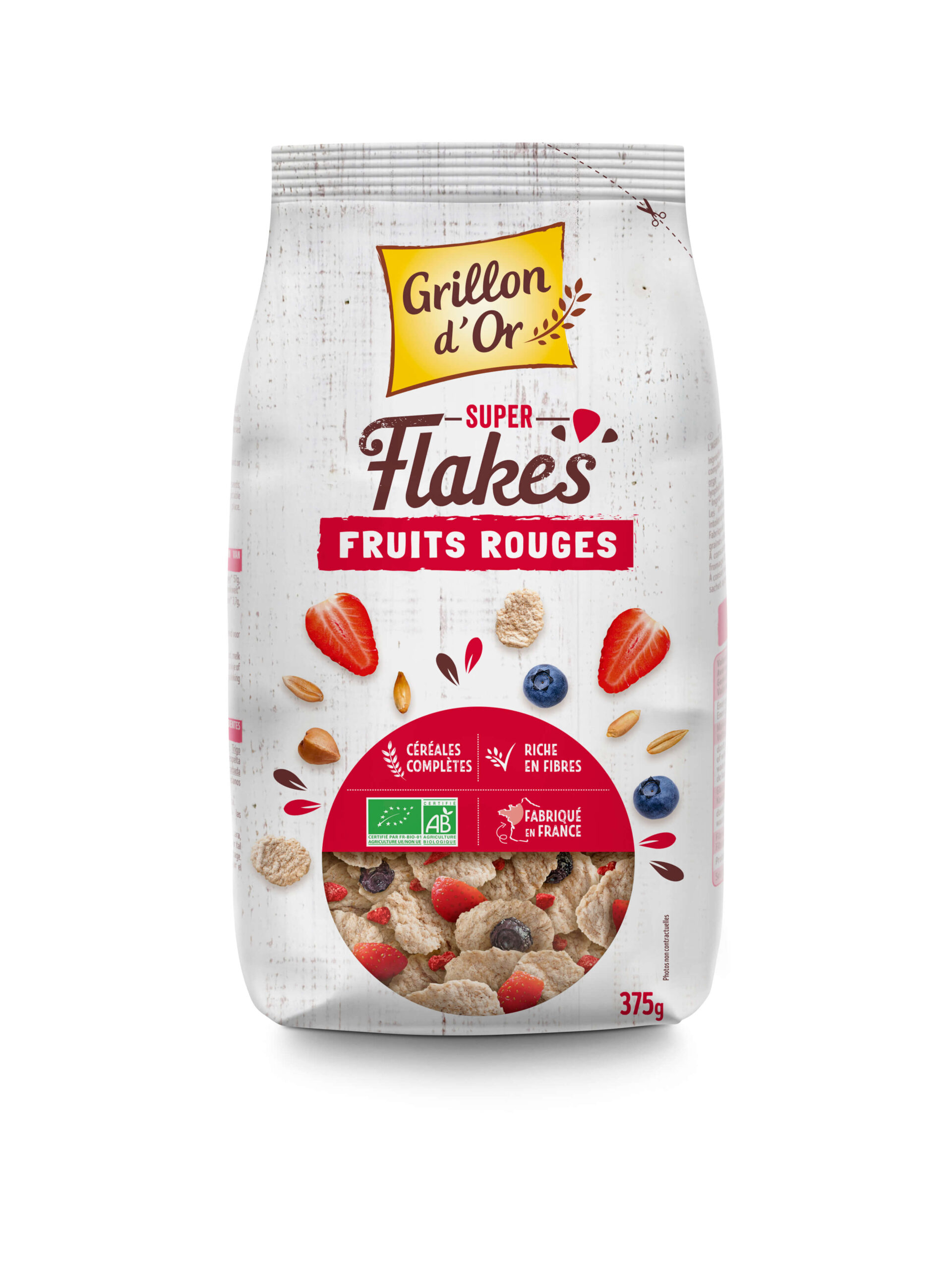 Grillon D'or Super Flakes Rode Vruchten Bio (375 gr)