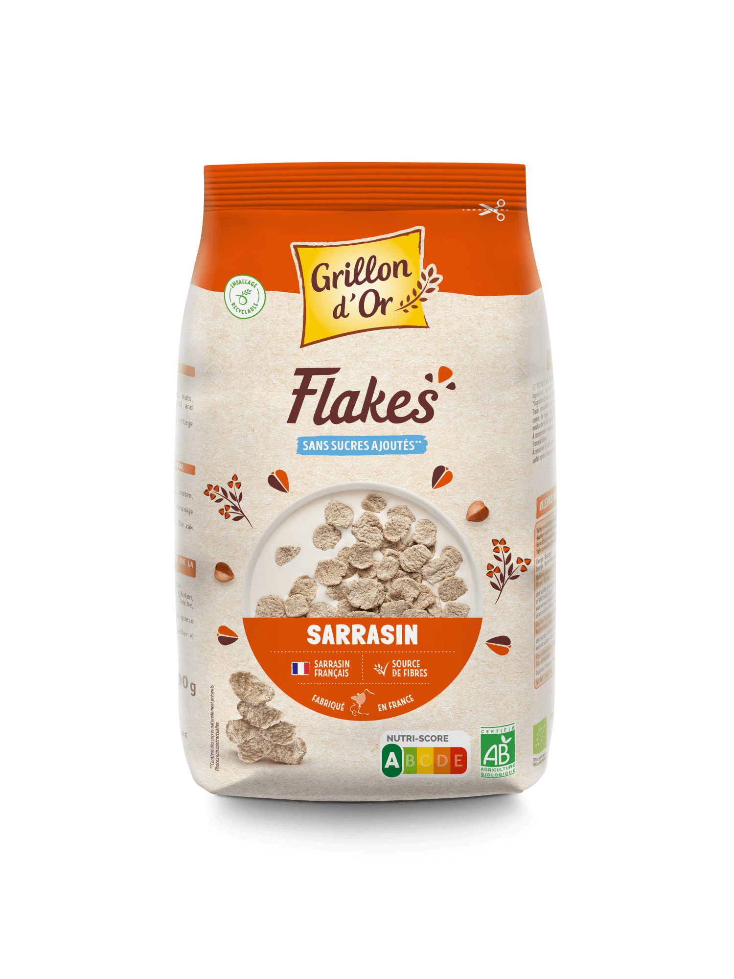 Grillon D'or Boekweit Flakes Bio (200 gr)