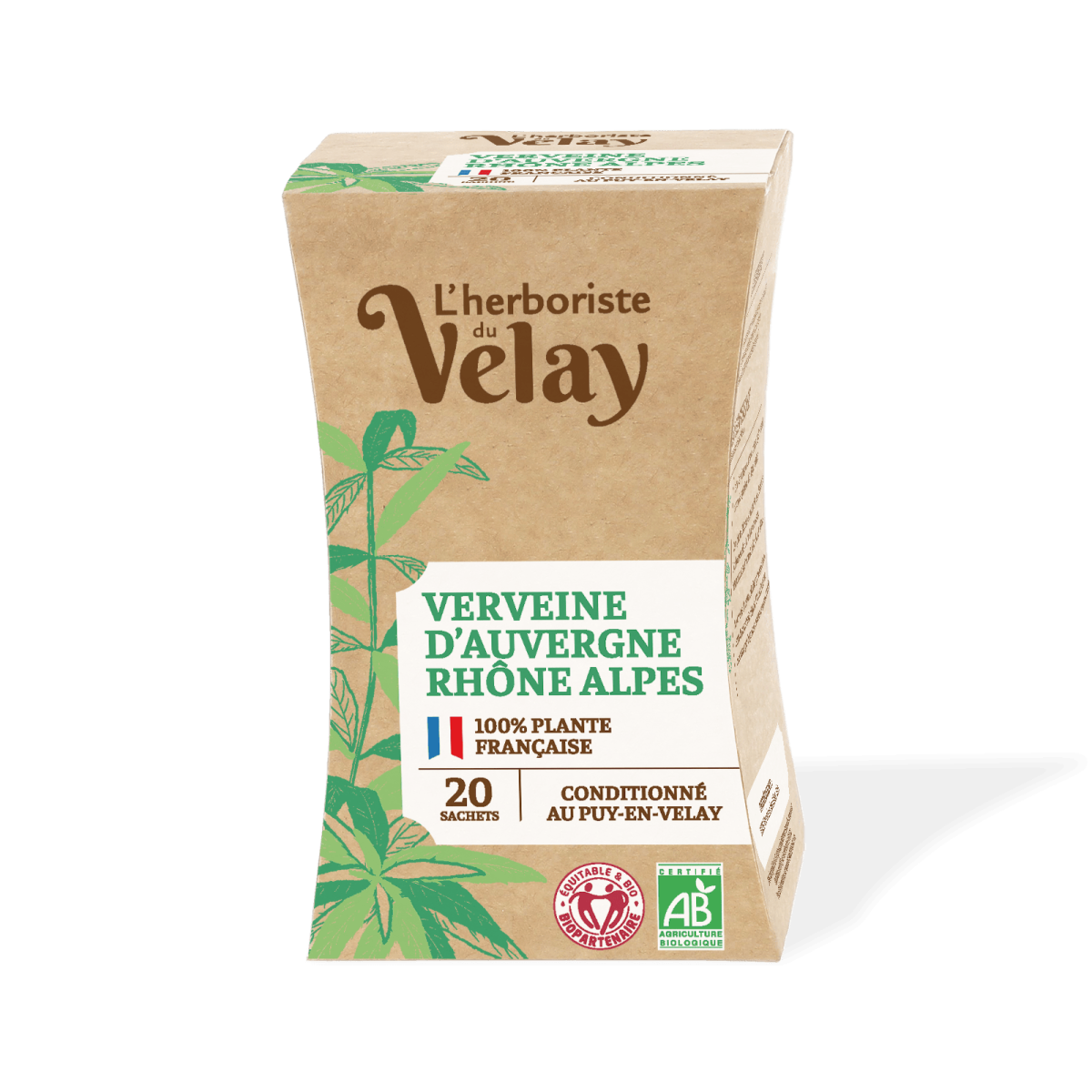 Herboristerie Du Velay Herboriste Du Velay Verbena Infusie van Auvergne Bio (20 stuks)