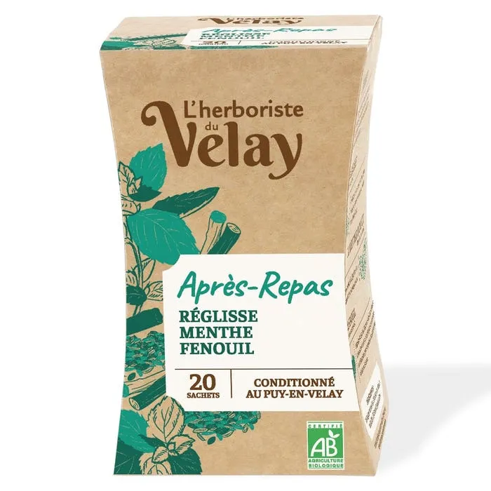 Herboristerie Du Velay Herboriste Du Velay Zoethout Munt Venkel Vertering Bio (20 stuks)