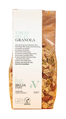 I Just Love Breakfast #v Virgin Pecan Granola Bio (250 gr)
