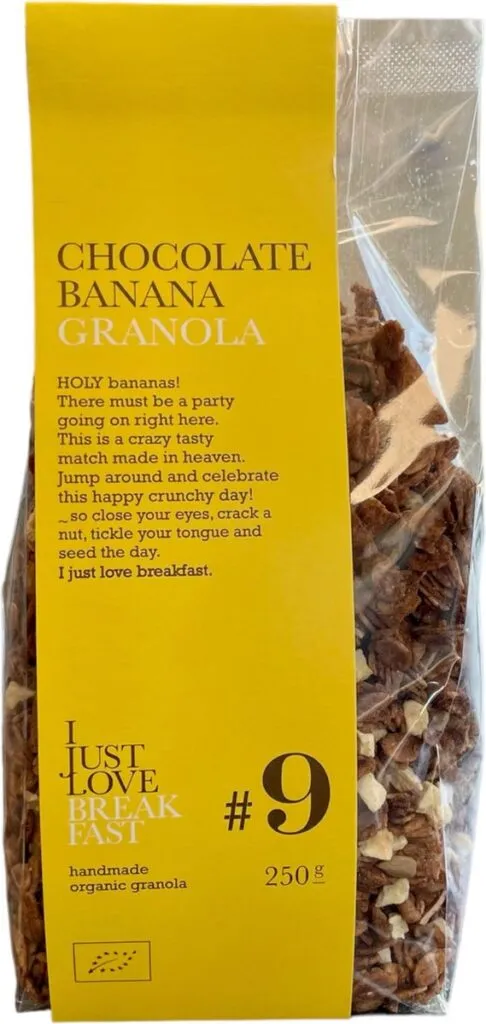 I Just Love Breakfast #9 Chocolade Banaan Granola Bio (250 gr)