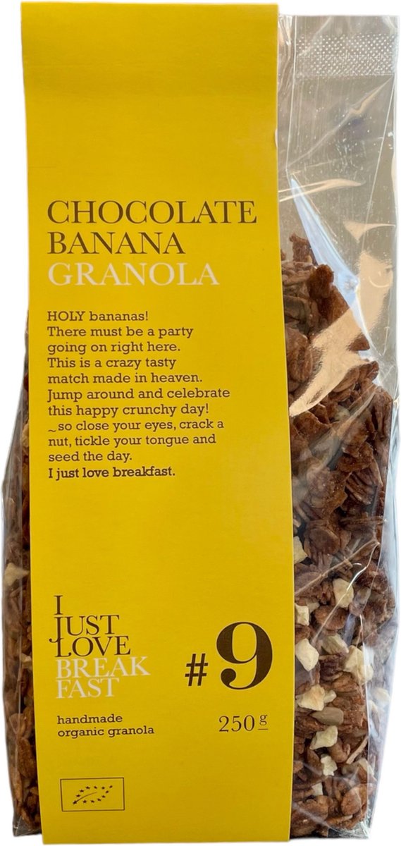 I Just Love Breakfast #9 Chocolade Banaan Granola Bio (250 gr)