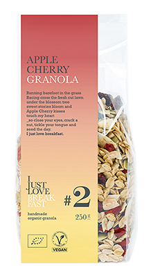 I Just Love Breakfast #2 Appel Kers Granola Bio (250 gr)