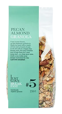 I Just Love Breakfast #5 Pecan Amandel Granola Bio (250 gr)