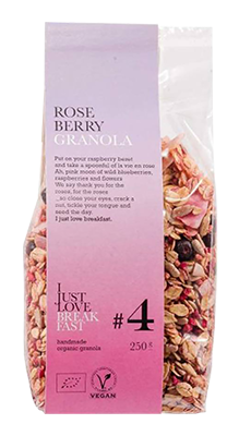 I Just Love Breakfast #4 100% Rose Berry Granola Bio (250 gr)