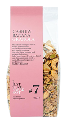 I Just Love Breakfast #7 Cashew Banaan Granola Bio (250 gr)