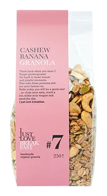 I Just Love Breakfast #7 Cashew Banaan Granola Bio (250 gr)