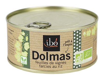 Ibo! Dolmas Wijnbladeren Gevuld met Rijst Bio (280 gr)