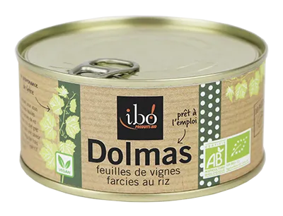 Ibo! Dolmas Wijnbladeren Gevuld met Rijst Bio (280 gr)