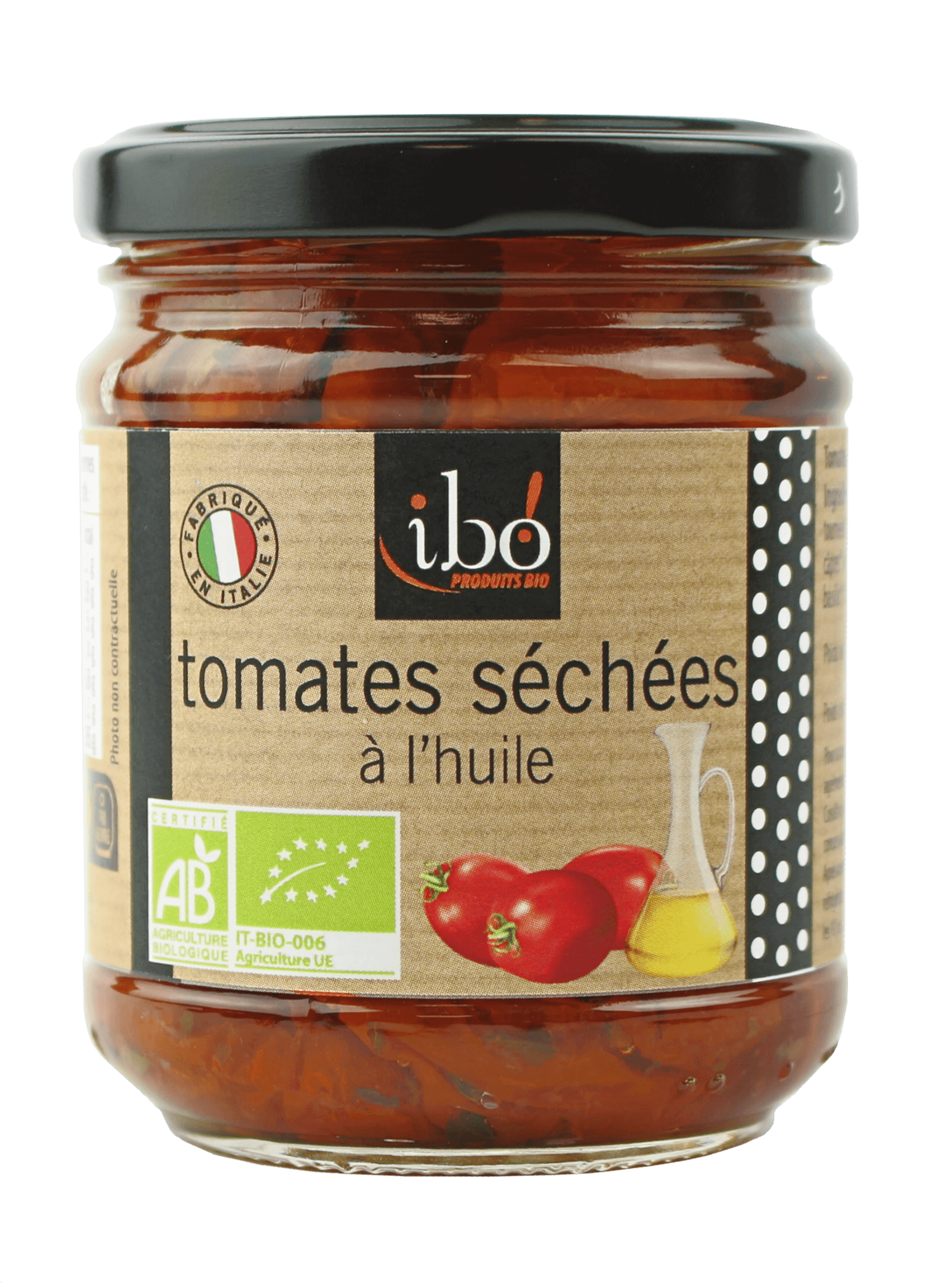 Ibo! Gedroogde Tomaten in Olie Bio (190 gr)