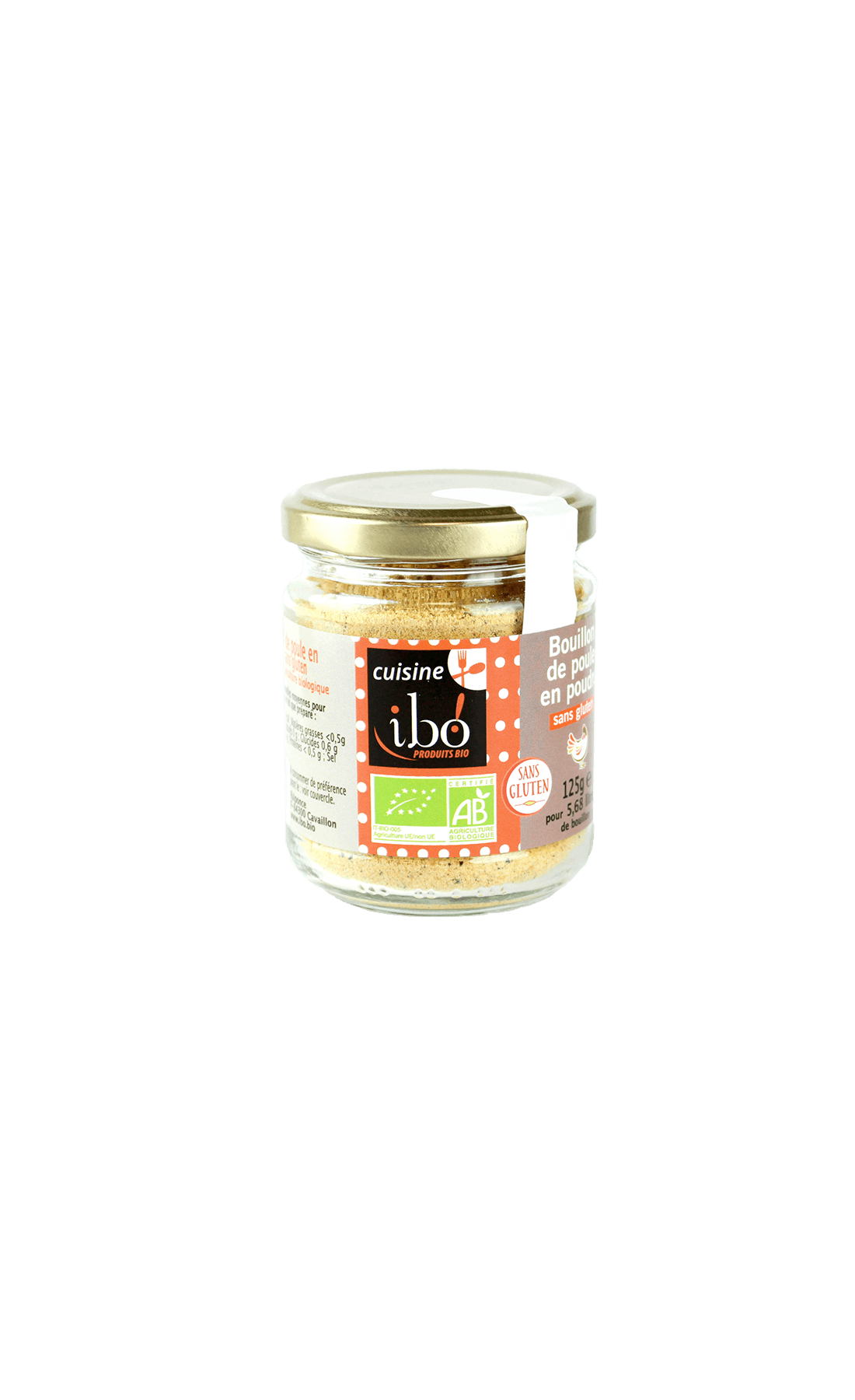 Ibo! Kipbouillon Poeder Groen Bio (125 gr)