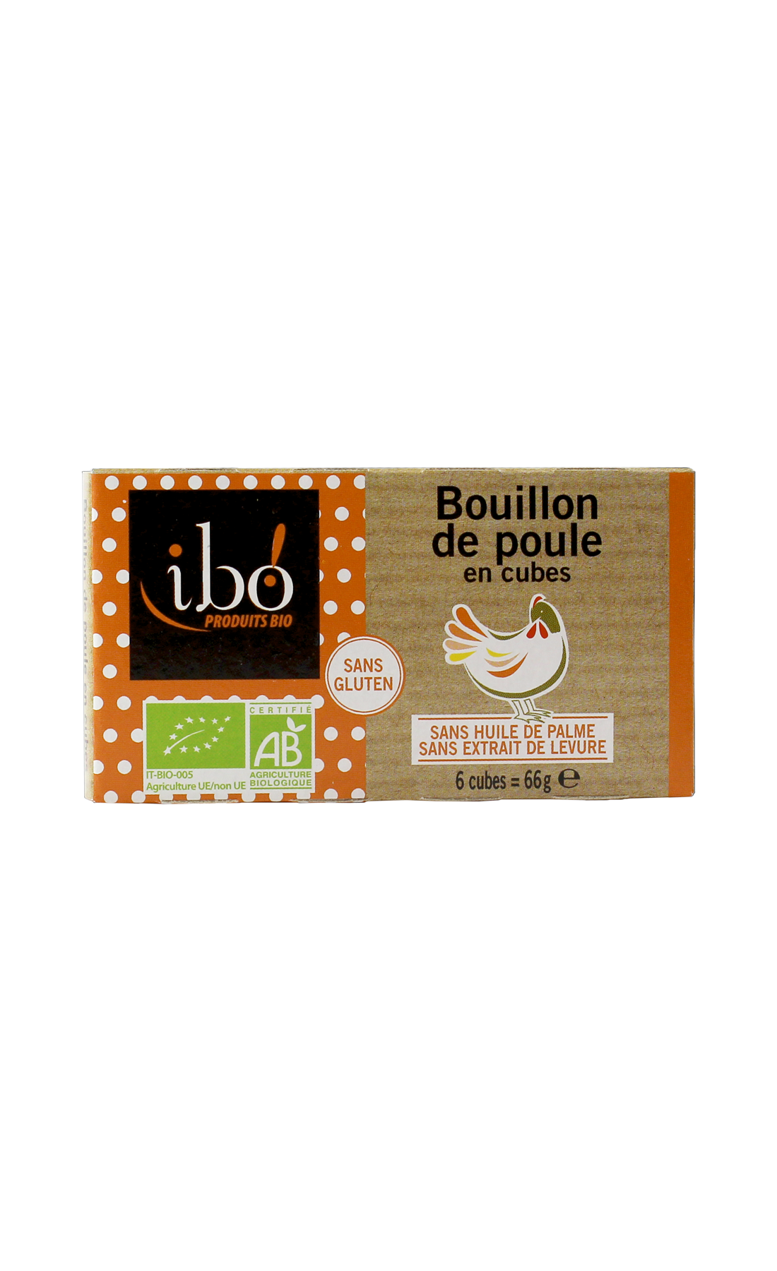 Ibo! Kipbouillon Kubus Bio (66 gr)