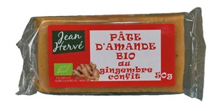Jean Hervé Marsepein Geconfijte Gember Bio (50 gr)