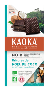 Kaoka Chocolade Puur 58% met Kokos (100 gr)