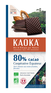 Kaoka Chocolade Puur 80% Equador Bio (100 gr)