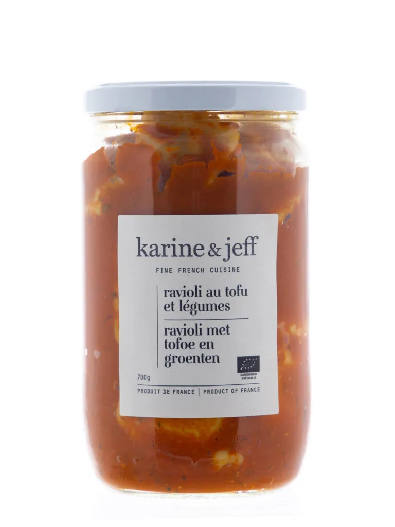 Karine & Jeff Bio Karine & Jeff Ravioli met Tofu en Groenten Bio (680 gr)