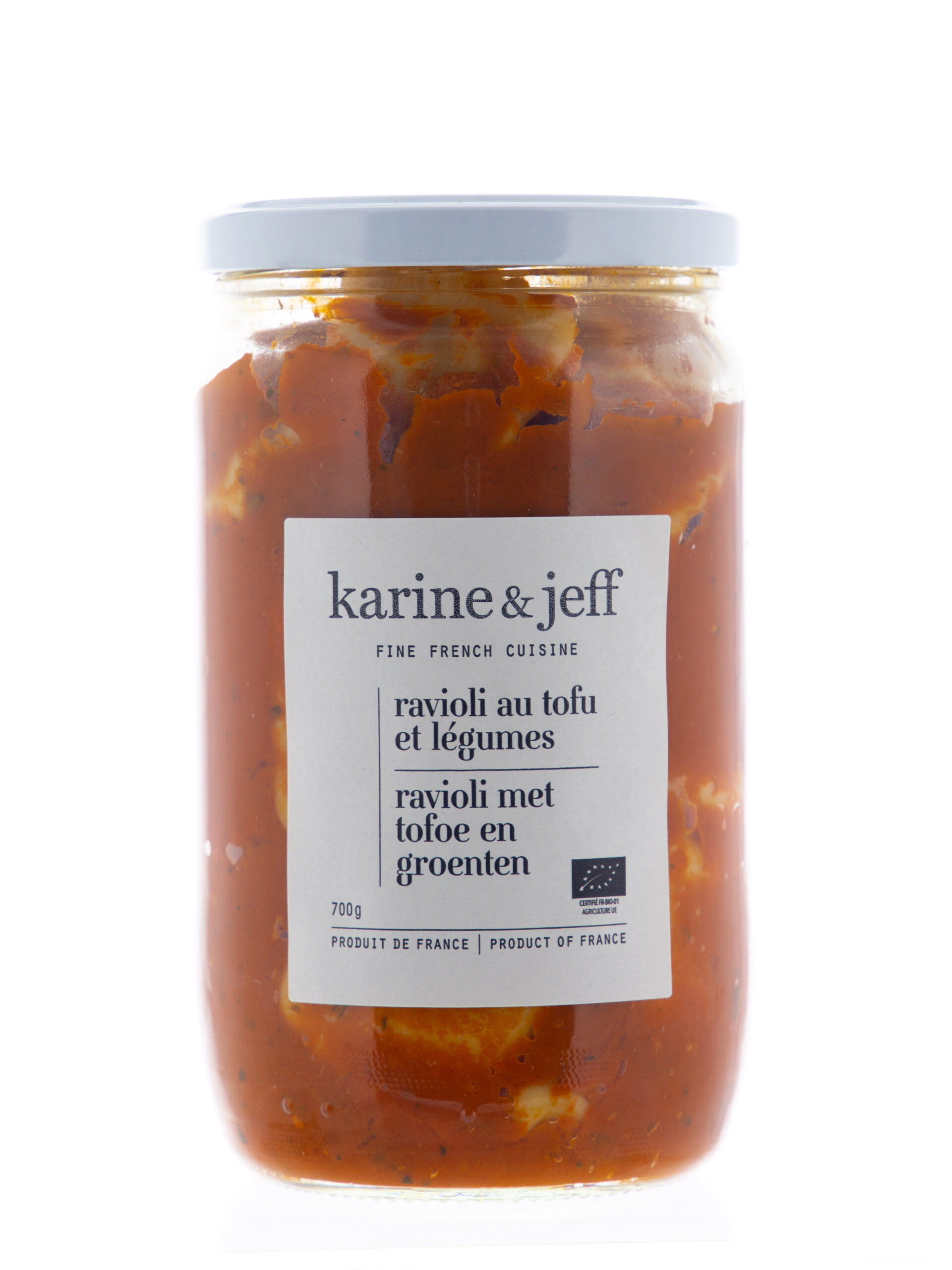 Karine & Jeff Bio Karine & Jeff Ravioli met Tofu en Groenten Bio (680 gr)