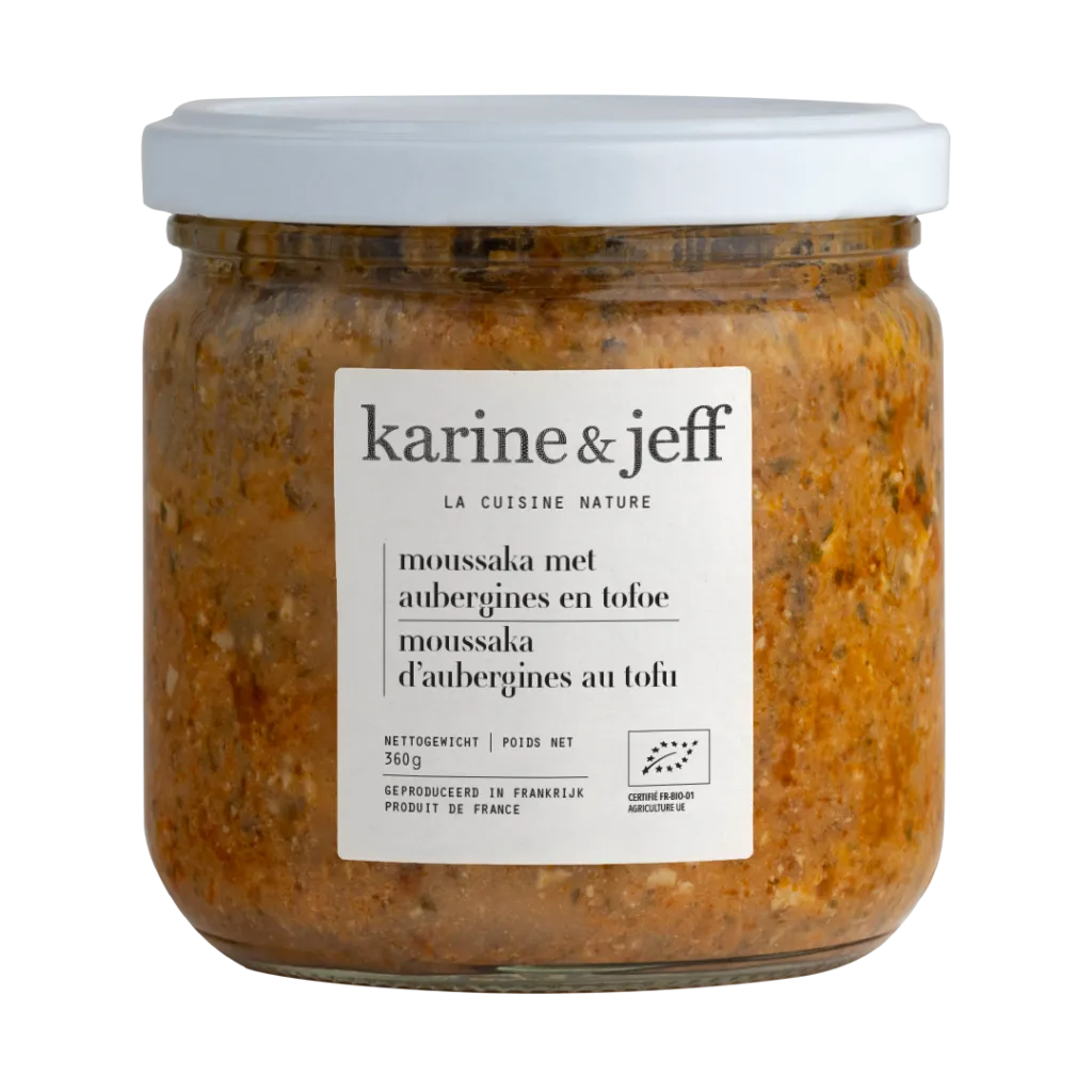 Karine & Jeff Bio Karine & Jeff Moussaka met Aubergines Tofu Bio (360 gr)