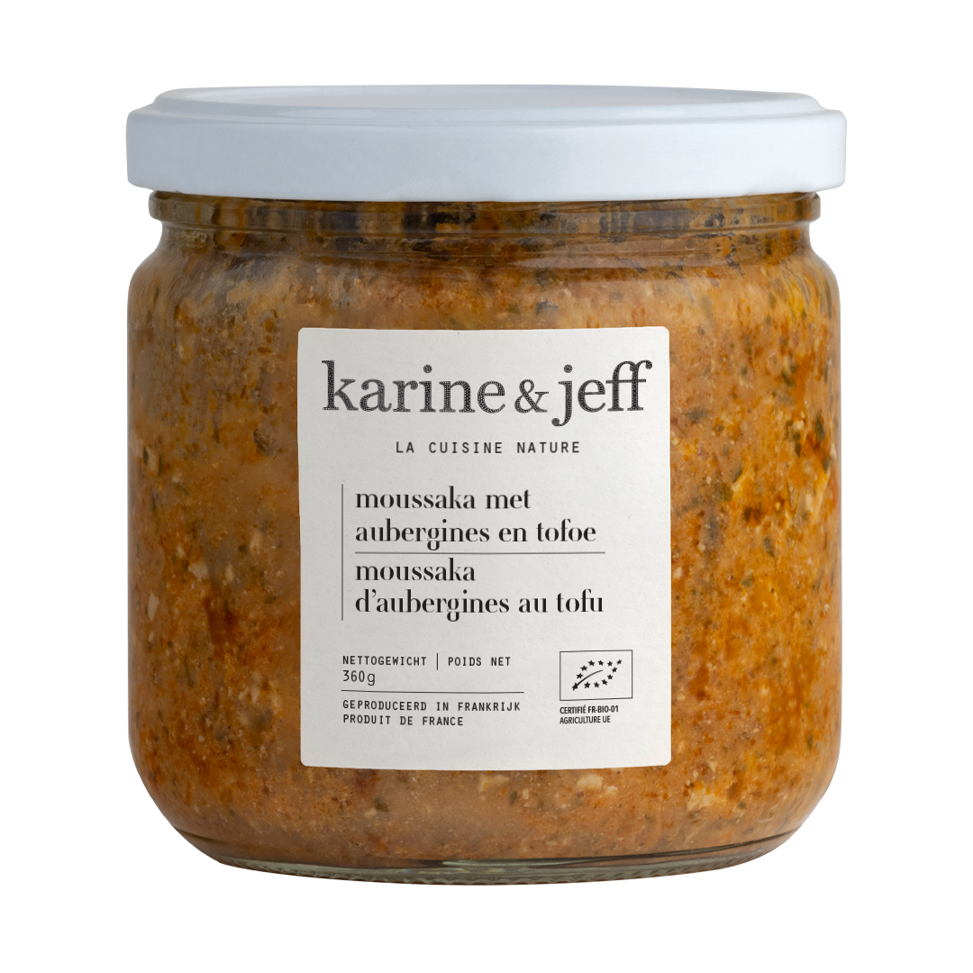 Karine & Jeff Bio Karine & Jeff Moussaka met Aubergines Tofu Bio (360 gr)