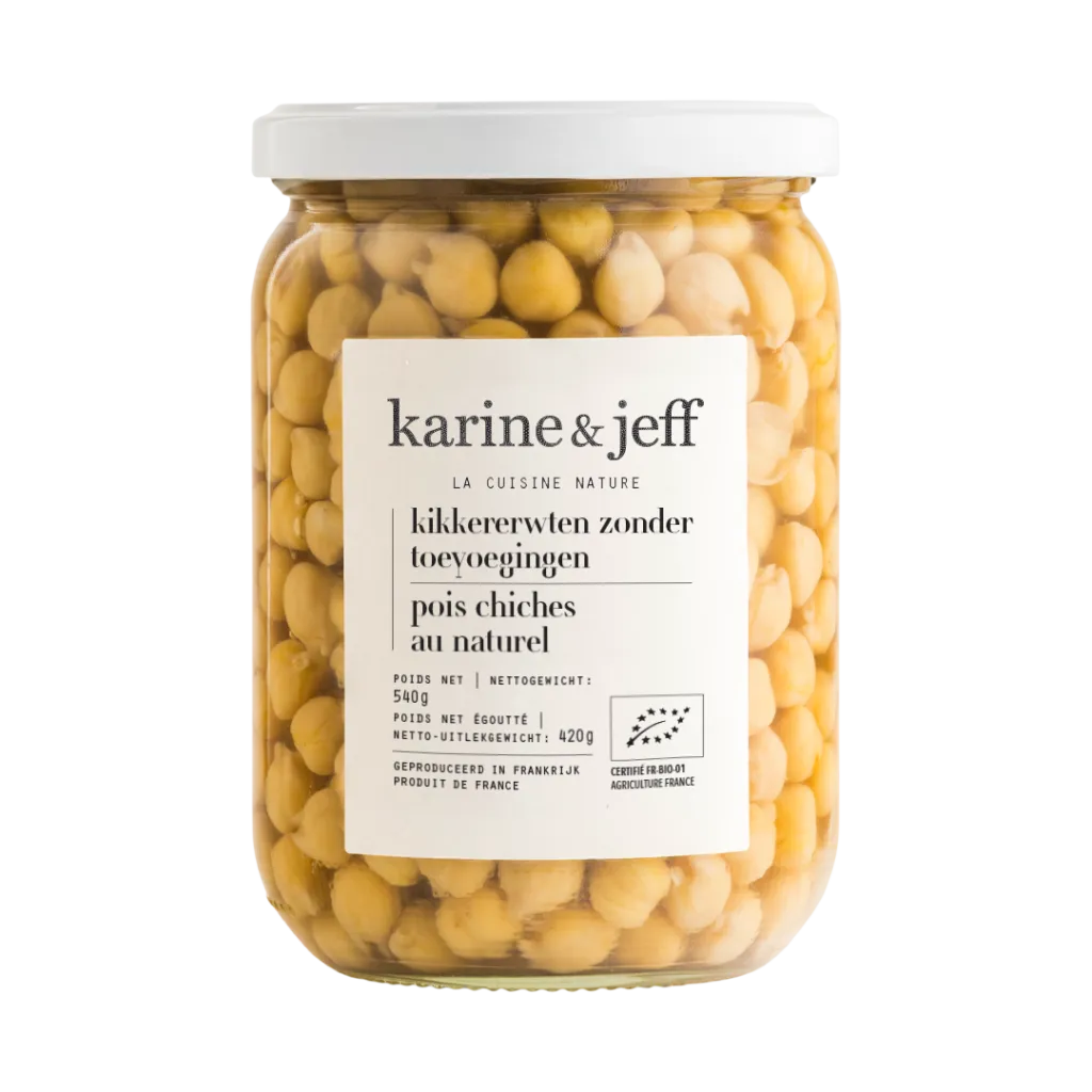 Karine & Jeff Bio Karine & Jeff Kikkererwten Naturel Bio (540 gr)