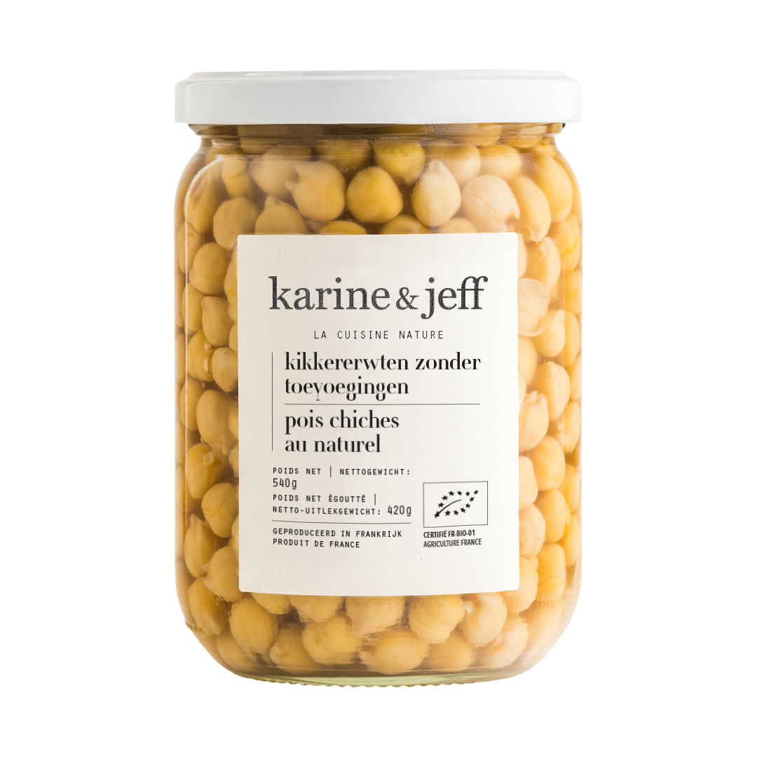 Karine & Jeff Bio Karine & Jeff Kikkererwten Naturel Bio (540 gr)