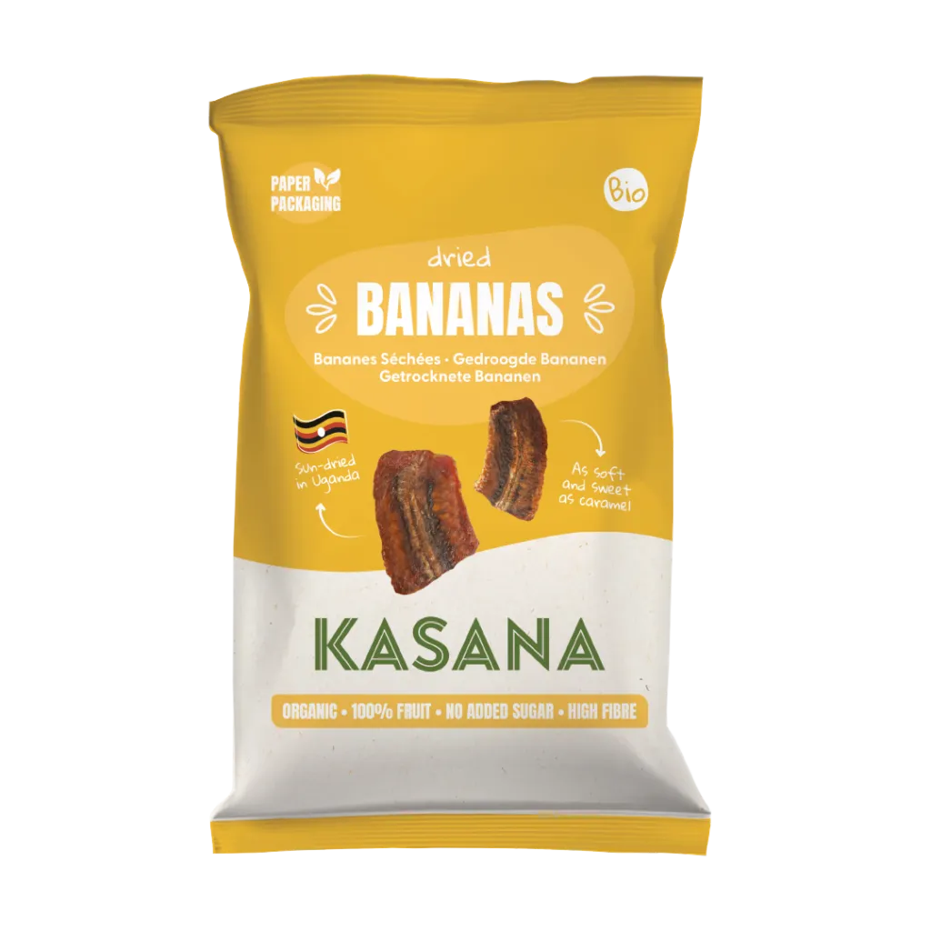 Kasana Fruits Kasana Gedroogde Bananen Bio (150 gr)