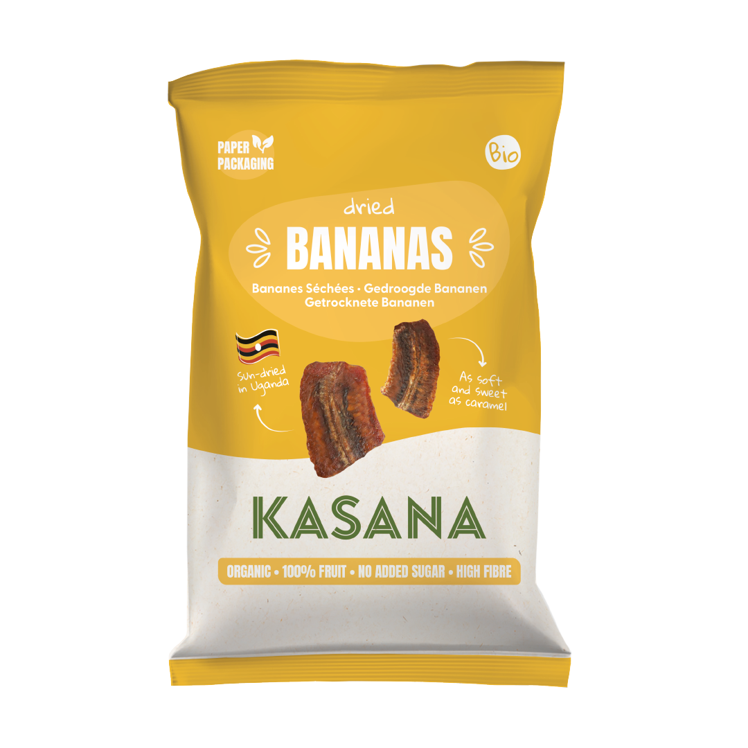 Kasana Fruits Kasana Gedroogde Bananen Bio (150 gr)
