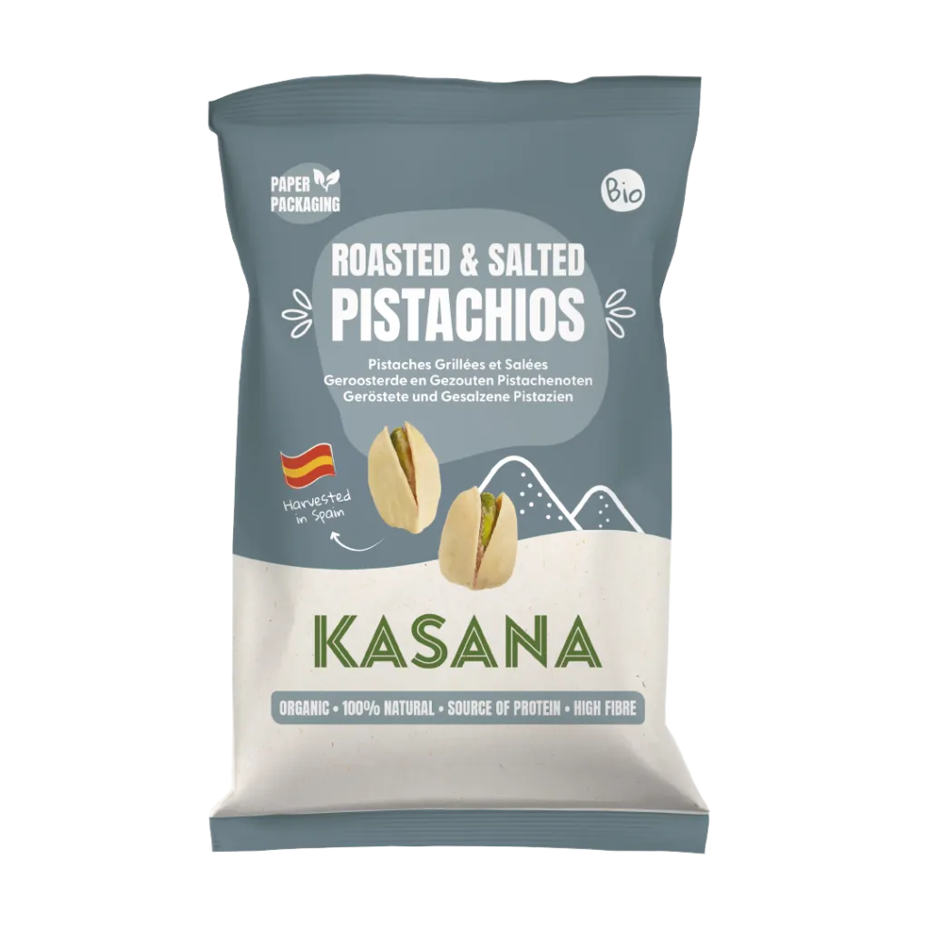 Kasana Fruits Kasana Pistaches Gegrild en Gezouten Bio (125 gr)