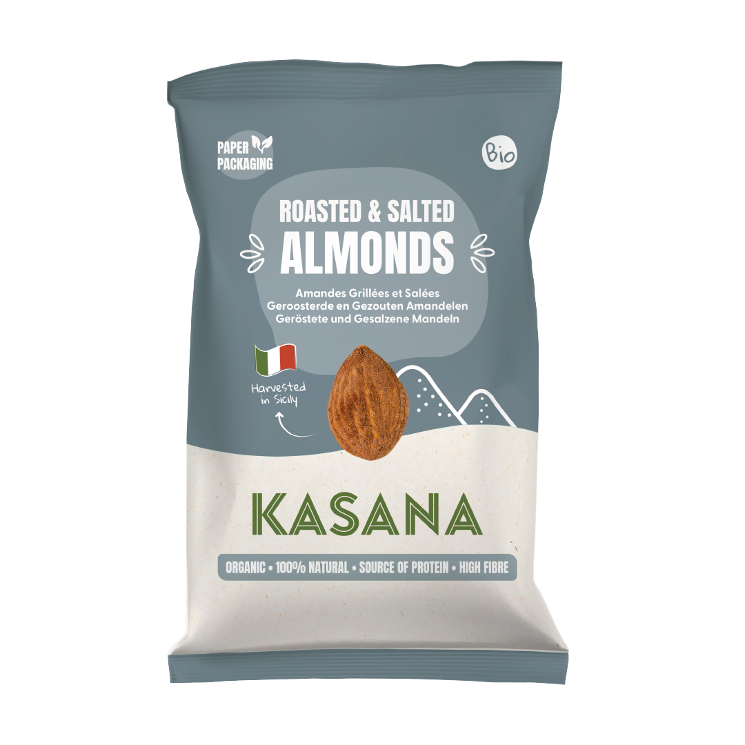 Kasana Fruits Kasana Amandelen Gegrild en Gezouten Bio (150 gr)