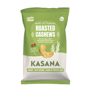 Kasana Fruits Kasana Geroosterde Cashewnoten met Provençaalse Kruiden Bio (150 gr)
