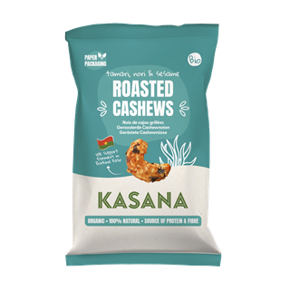 Kasana Fruits Kasana Geroosterde Cashewnoten Tamari, Nori & Sesam Bio (150 gr)