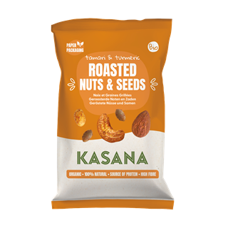 Kasana Fruits Kasana Noten en Granen Gegrild met Tamari en Kurkuma Bio (150 gr)