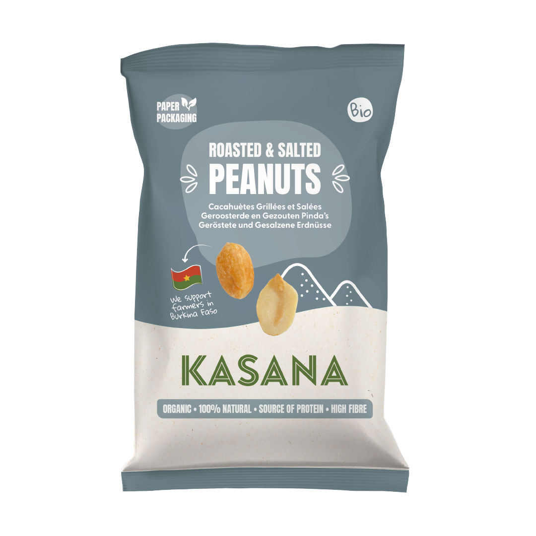 Kasana Fruits Kasana Pindanoten Gegrild en Gezouten Bio (180 gr)