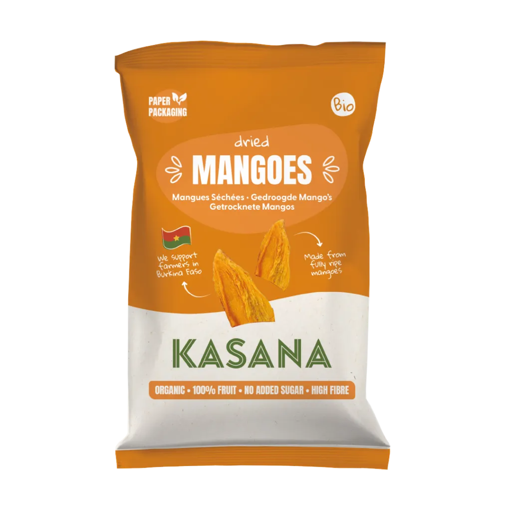 Kasana Fruits Kasana Gedroogde Mango Bio (100 gr)