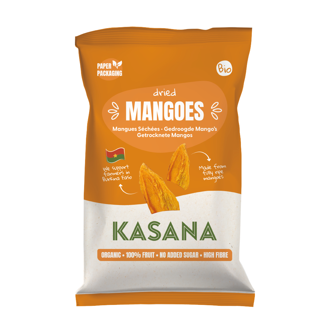 Kasana Fruits Kasana Gedroogde Mango Bio (100 gr)
