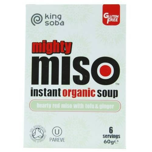 King Soba Miso Soep Instant met Tofu & Gember Bio (6 x 10 gr)