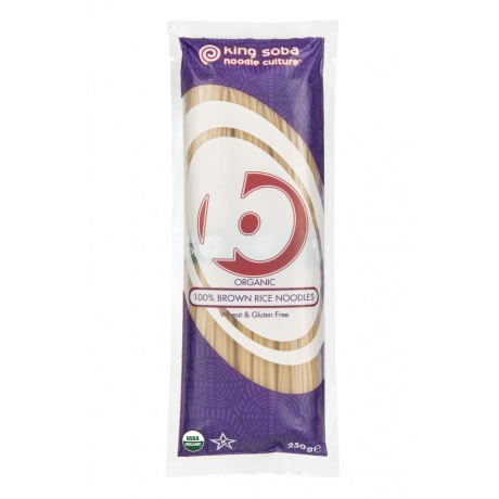 King Soba Bruine Rijst Noedels Glutenvrij Bio (250 gr)