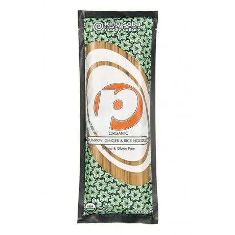 King Soba Pompoen Gember Rijst Noedels Glutenvrij Bio (250 gr)