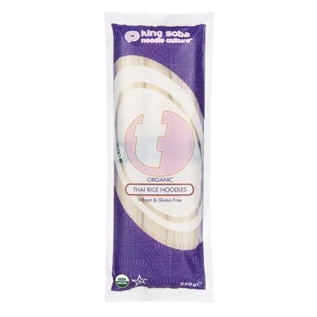 King Soba Thai Rijst Noedels Glutenvrij Bio (250 gr)