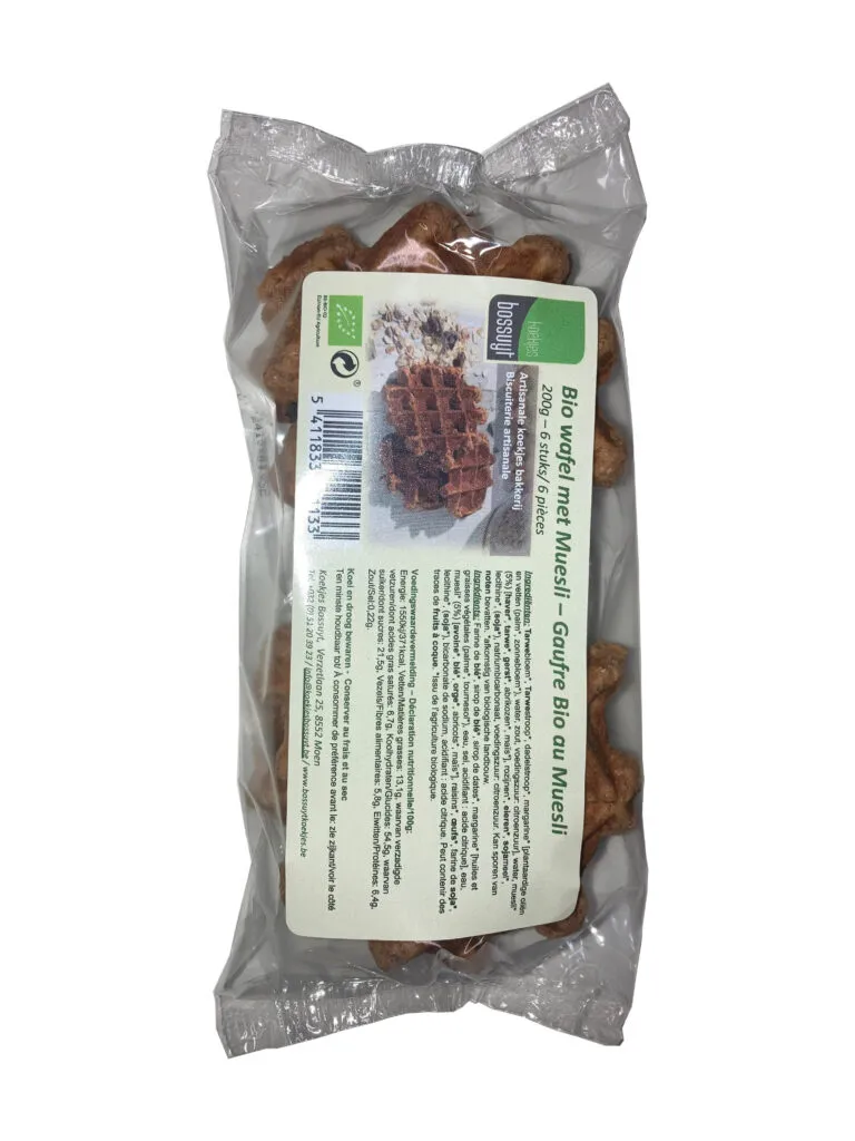 Koekjes Bossuyt Biserta Muesli Wafels Bio (200 gr)