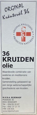 Bijenhof Originele 36 Kruidenolie (100 ml)