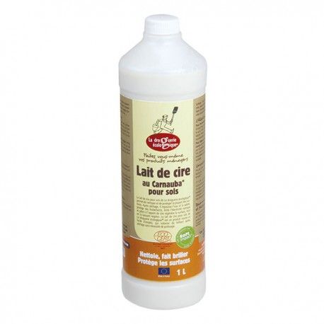 La Droguerie Ecologique Reinigingsmelk met Carnaubawas voor Vloeren Bio (1000 ml)