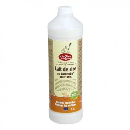 La Droguerie Ecologique Reinigingsmelk met Carnaubawas voor Vloeren Bio (1000 ml)