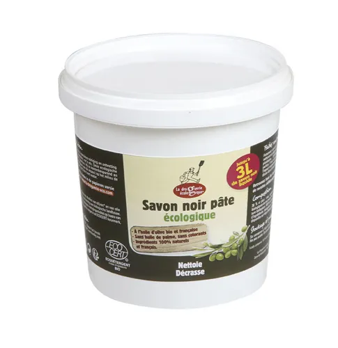 La Droguerie Ecologique Zwarte Zeeppasta met Olijfolie Bio (1000 gr)