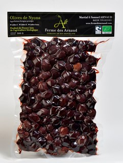La Ferme Des Arnaud Zwarte Olijven Nyons Aoc Bio (500 gr)