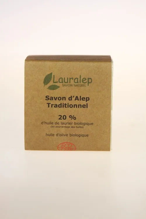 Lauralep Aleppo Zeep 20% Laurierolie Ecocert (200 gr)