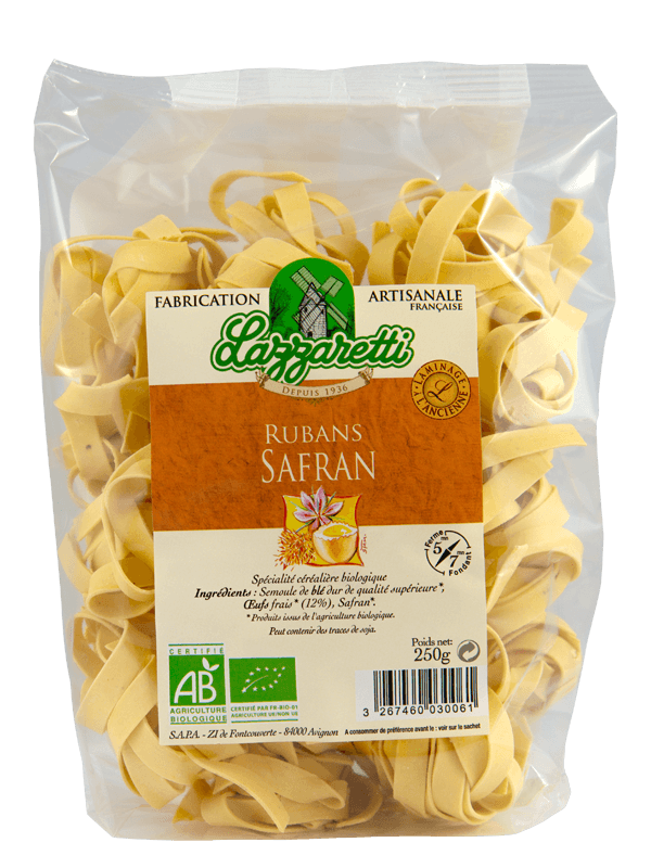 Lazzaretti Tagliatelle met Saffraan Bio (250 gr)