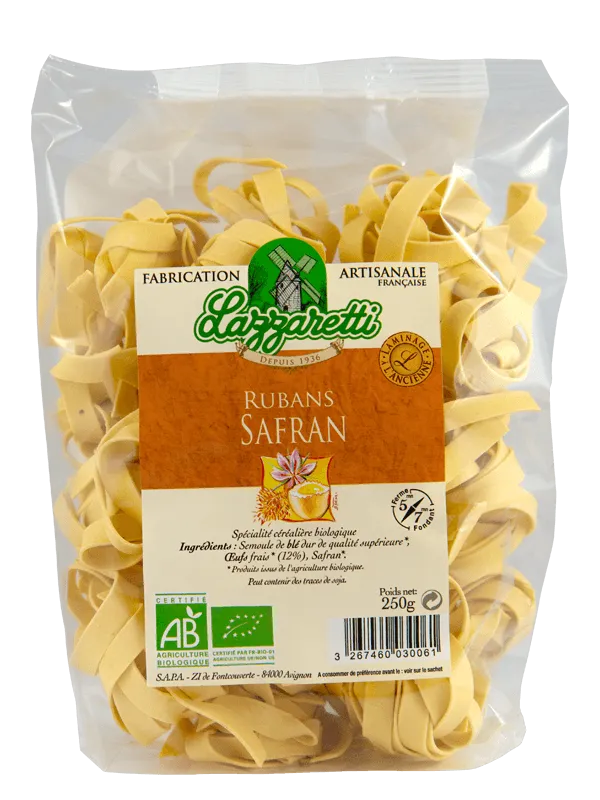 Lazzaretti Tagliatelle met Saffraan Bio (250 gr)